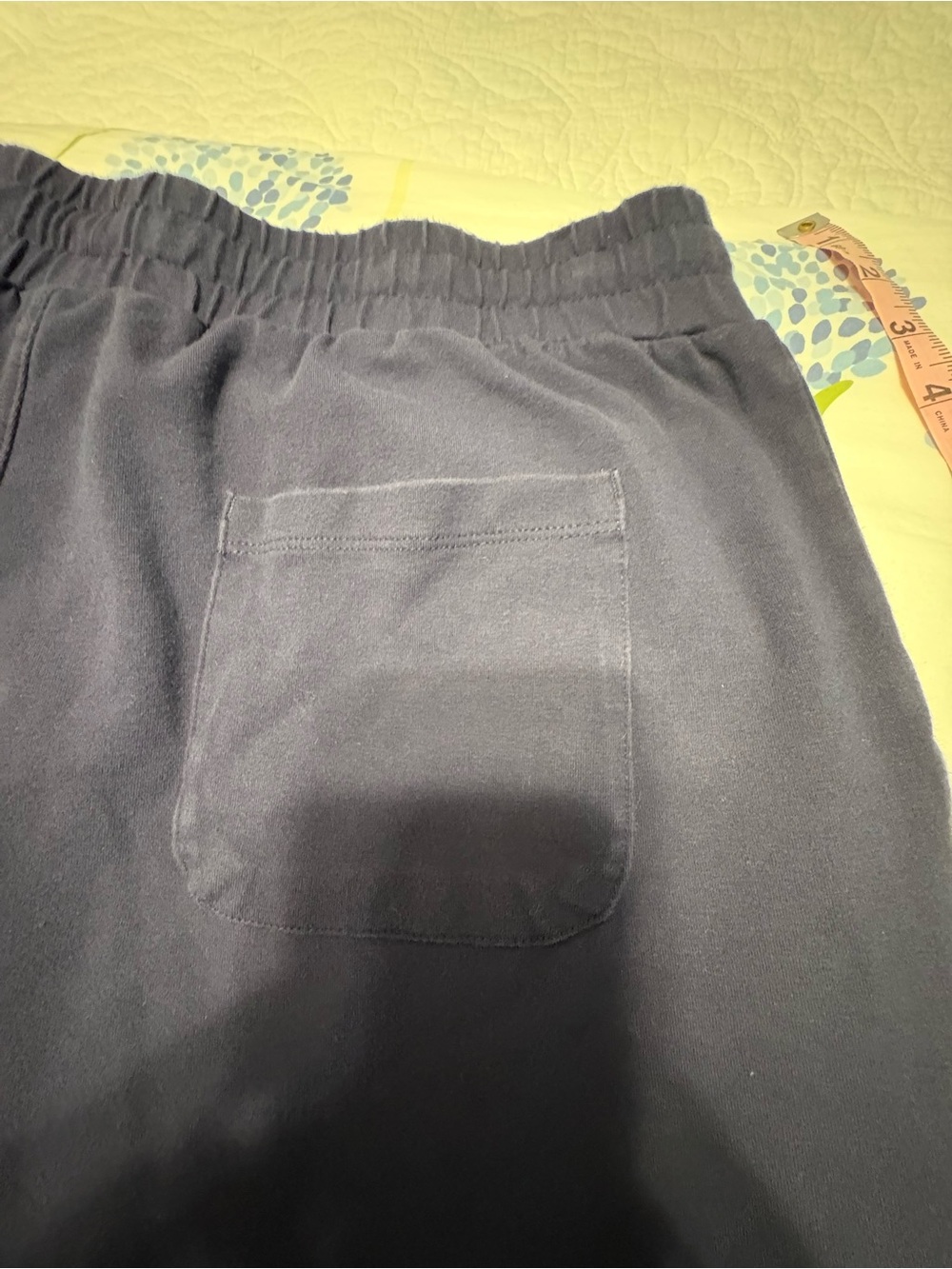 Daily Ritual Navy Drawstring Track Shorts - Picture 11 of 12